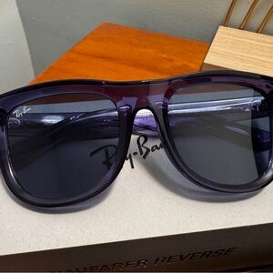 Ray-Ban WAYFARER REVERSE Purple Frame Sunglasses with Dark Lenses ***NEW***